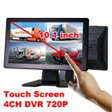 4CH Monitor DVR 720P IPS Touch Screen For Truck CCTV Model BD-10324T